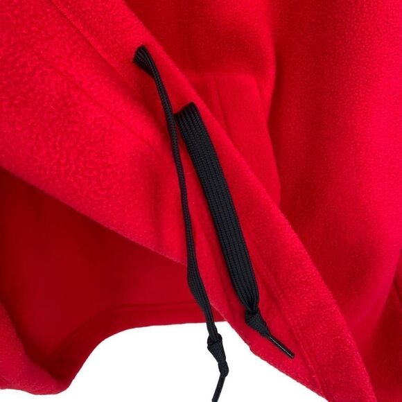 Pink Victoria’s Secret 1/4 zip Fleece Pullover Sweatshirt Red Large - Picture 6 of 7
